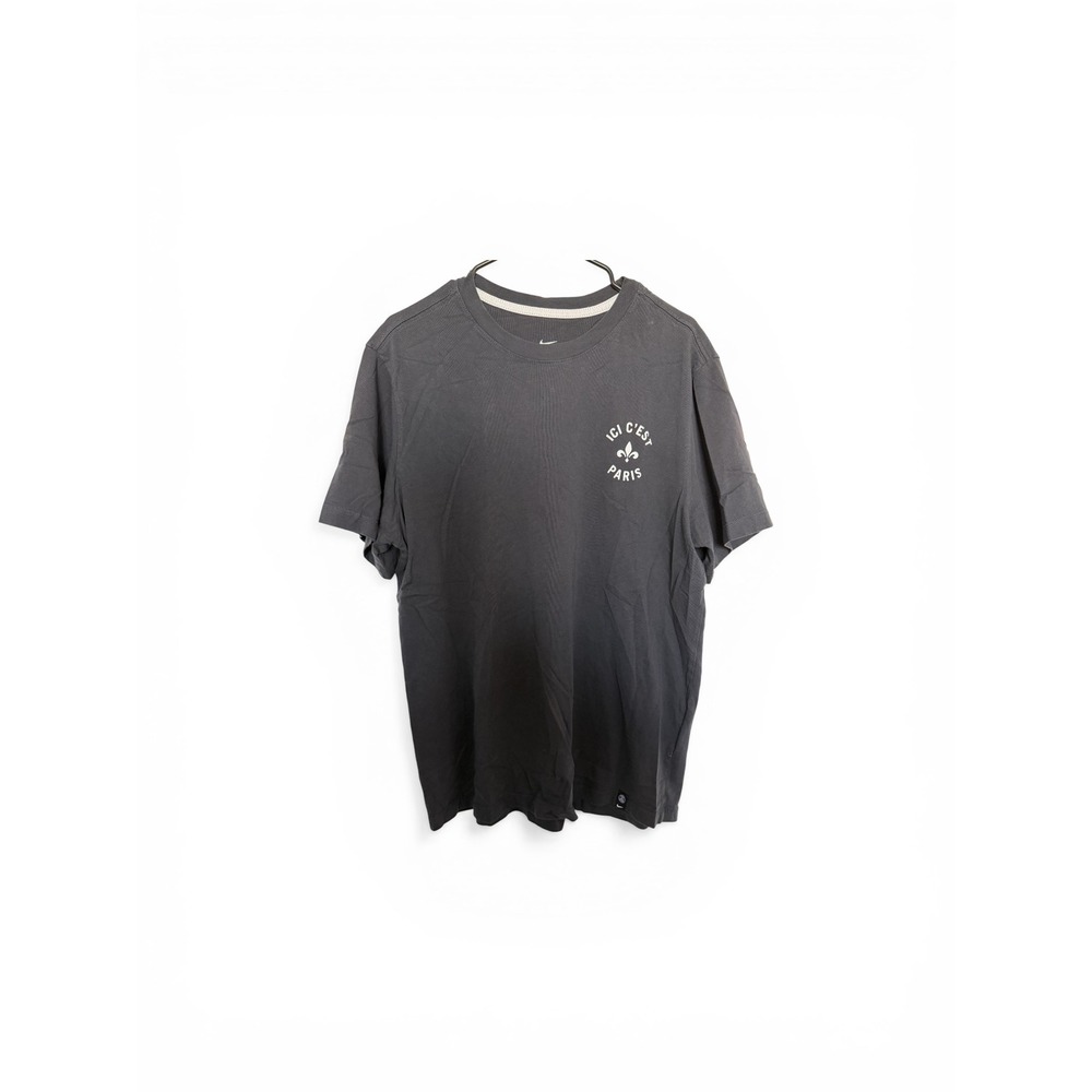 Nike Paris Saint-Germain PSG T-Shirt Mens Gray Ici Cest Paris Graphic Tee Large